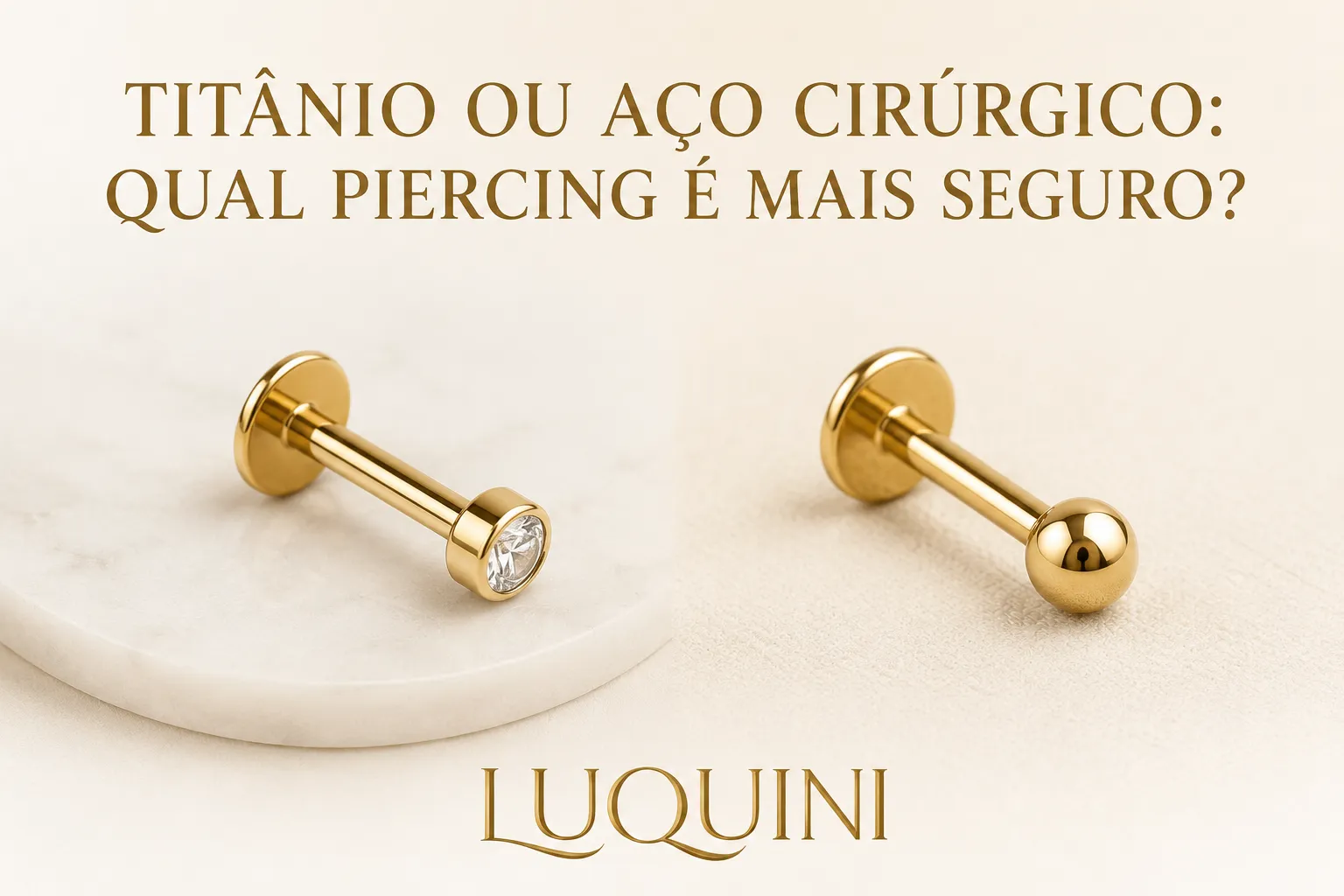 titânio ou aço cirúrgico para piercing seguro no RJ